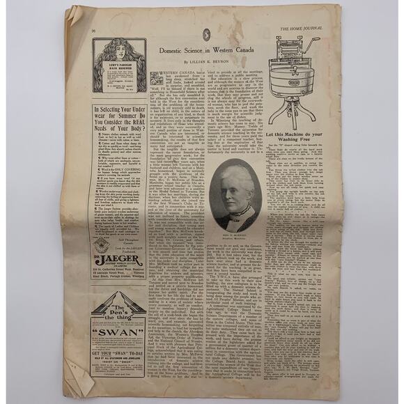 The Home Journal Canada's Leading Home Magazine May 1909 Antique Vintage - Picture 3 of 3